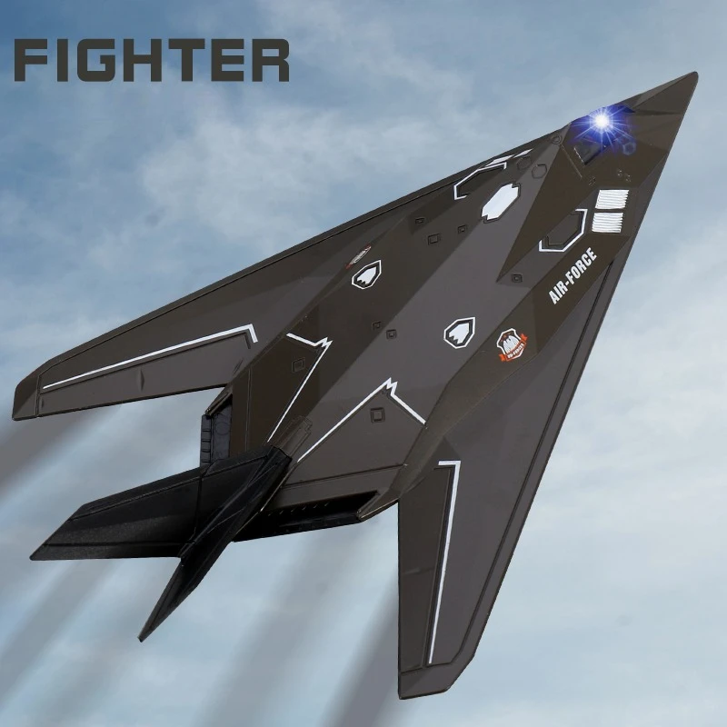 Nighthawk F-117A stealth fighter aircraft model Sound Light simulation alloy Military aircraft passenger plane kids toy gift
Nighthawk F-117A stealth fighter aircraft model Sound Light simulation alloy Military aircraft passenger plane kids toy gift