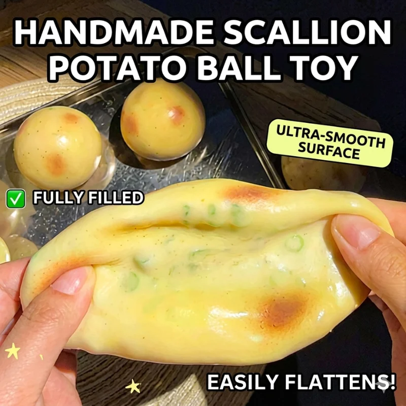New Crunchy Squishy Potato Stress Ball Squeeze Toy Crispy Potato Squishy Fidget Ball Handmade Round Blocks Filled ASMR for Adult
New Crunchy Squishy Potato Stress Ball Squeeze Toy Crispy Potato Squishy Fidget Ball Handmade Round Blocks Filled ASMR for Adult