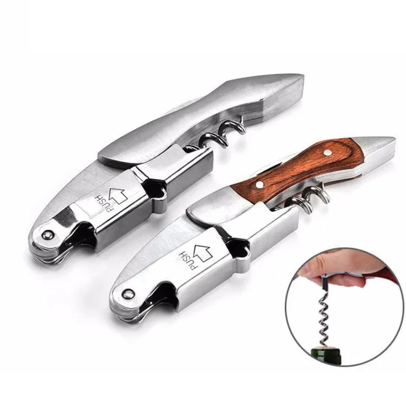 Wine Corkscrew Multifunctional Stainless Steel Solid Wood Corkscrew Beer Kitchen Gadget
Wine Corkscrew Multifunctional Stainless Steel Solid Wood Corkscrew Beer Kitchen Gadget