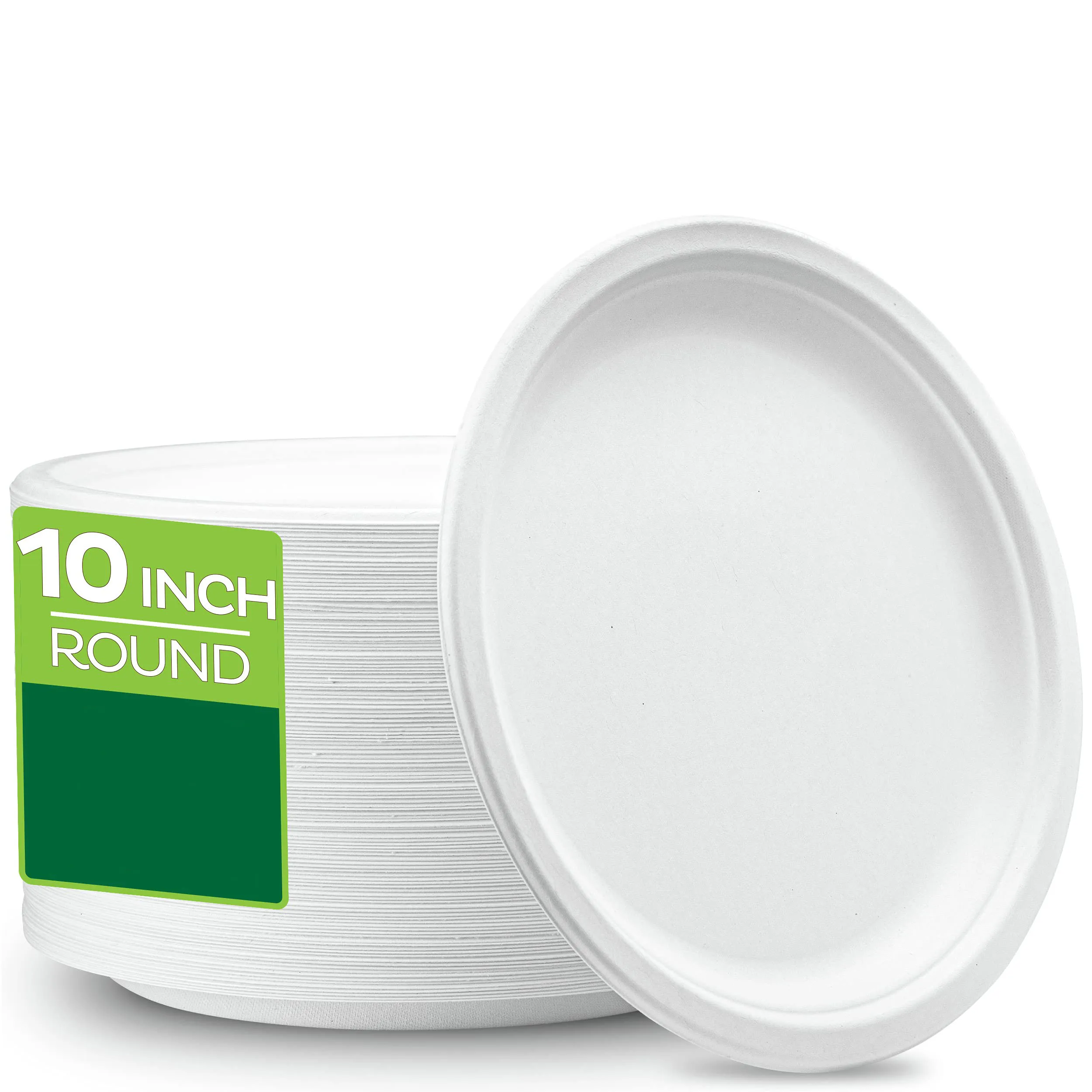 Biodegradable Paper Plates, 100% Compostable, Heavy-Duty, Eco-Friendly, Disposable, White, 50 Pack
Biodegradable Paper Plates, 100% Compostable, Heavy-Duty, Eco-Friendly, Disposable, White, 50 Pack
