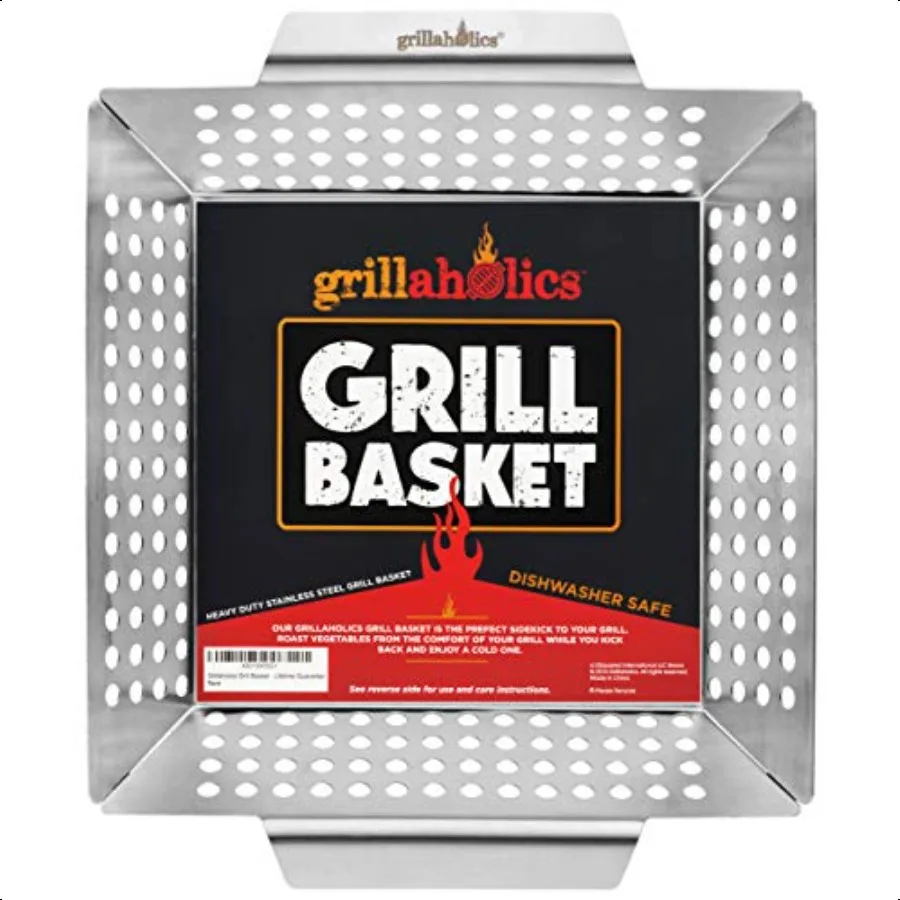 Vegetable Grill Basket for Outdoor Grill Extra Large HeavyDuty Stainl Steel Veggie Grilling Basket with Handles
Vegetable Grill Basket for Outdoor Grill Extra Large HeavyDuty Stainl Steel Veggie Grilling Basket with Handles