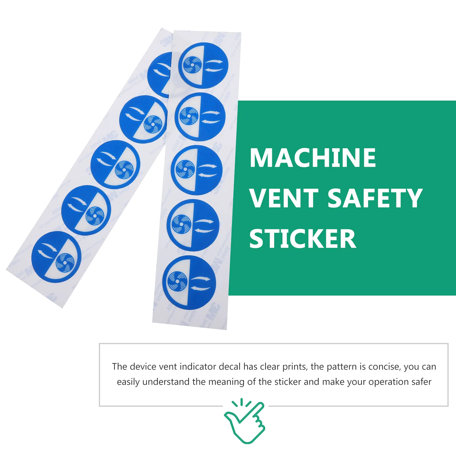 10 Pcs Ventilation Port Marking Equipment Caution Sticker Decal Warning Label Easy to Understand Pet Material Machine Indicator
10 Pcs Ventilation Port Marking Equipment Caution Sticker Decal Warning Label Easy to Understand Pet Material Machine Indicator