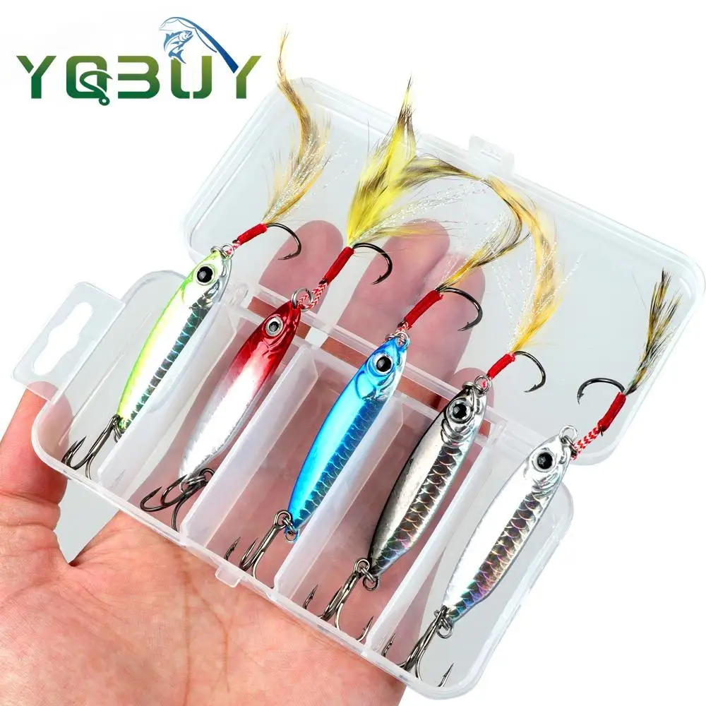 5pcs Box Fishing Lure Jigging Hook Fishing Spinner Bait 7g/10g/15g/20g Laser Metal Jig Spoon Fishing Lure
5pcs Box Fishing Lure Jigging Hook Fishing Spinner Bait 7g/10g/15g/20g Laser Metal Jig Spoon Fishing Lure