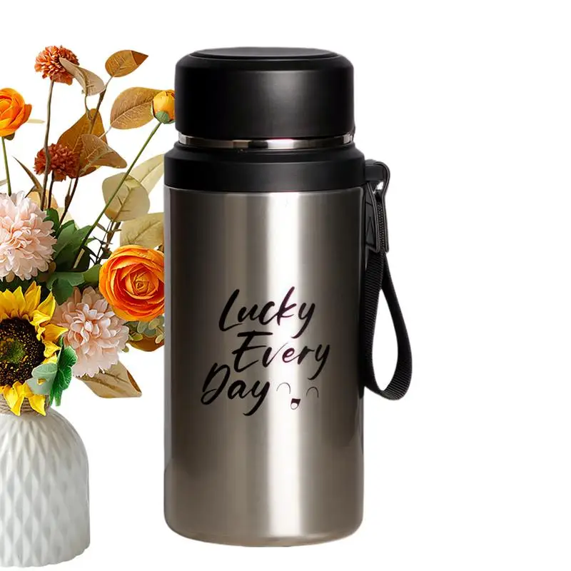 Insulated Water Bottle 800ml Stainless Steel Travel Tea Mug With Tea Infuser Vacuum-Sealed Portable Hydration Supplies For Car
Insulated Water Bottle 800ml Stainless Steel Travel Tea Mug With Tea Infuser Vacuum-Sealed Portable Hydration Supplies For Car