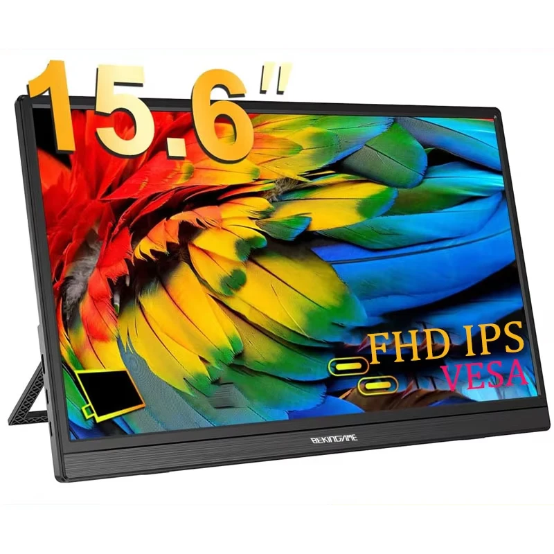 BEKINGAME 15.6″ Portable Monitor FHD Ultra thin Back Stand Design Mini Display with VESA for Phone Gaming Laptop Second Screen
BEKINGAME 15.6″ Portable Monitor FHD Ultra thin Back Stand Design Mini Display with VESA for Phone Gaming Laptop Second Screen