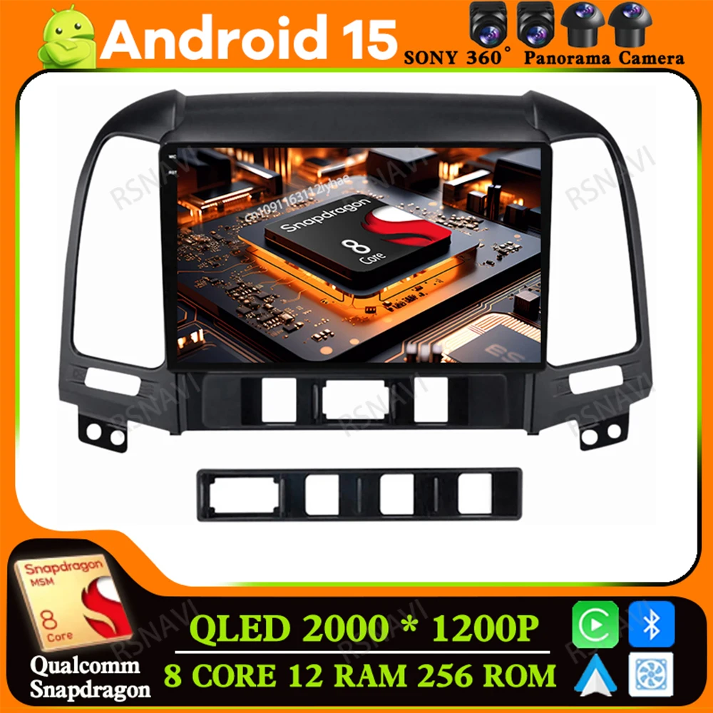 Android 15 for Hyundai Santa Fe 2 2006-2012 Stereo Autoradio 5G WIFI 4G LTE Qualcomm Wireless Carplay Auto Navigation Head Unit
Android 15 for Hyundai Santa Fe 2 2006-2012 Stereo Autoradio 5G WIFI 4G LTE Qualcomm Wireless Carplay Auto Navigation Head Unit
