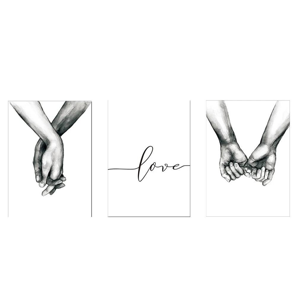 3pcs Canvas Wall Art Hand In Hand Love Painting Bedroom Decorative Picture 13X18Cm Frameless Modern Wall Hanging For Living Room
3pcs Canvas Wall Art Hand In Hand Love Painting Bedroom Decorative Picture 13X18Cm Frameless Modern Wall Hanging For Living Room