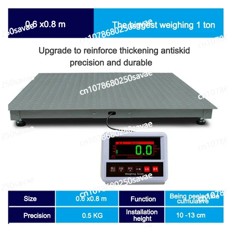 Highly sought after Durable Cross-border Xclusive 0.6 X 0.8 Meter 1 Tons Industrial Digital Scale Commercial Electronic Weighing
Highly sought after Durable Cross-border Xclusive 0.6 X 0.8 Meter 1 Tons Industrial Digital Scale Commercial Electronic Weighing