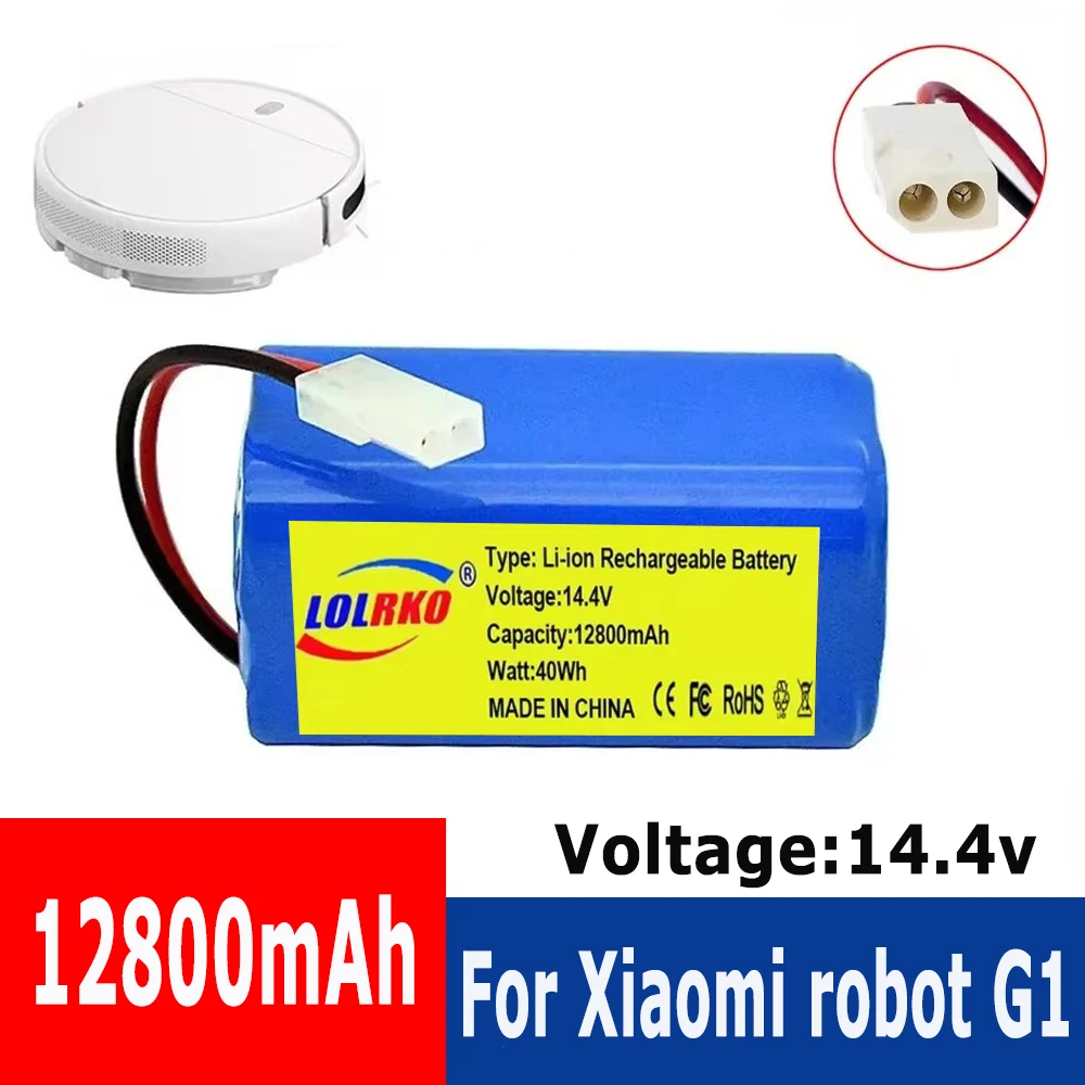 14.4V 12800mAh 18650 Battery Pack, Suitable for Xiaomi G1 Mi Essential MJSTG1 Robot Vacuum Cleaner Lithium ion Battery
14.4V 12800mAh 18650 Battery Pack, Suitable for Xiaomi G1 Mi Essential MJSTG1 Robot Vacuum Cleaner Lithium ion Battery