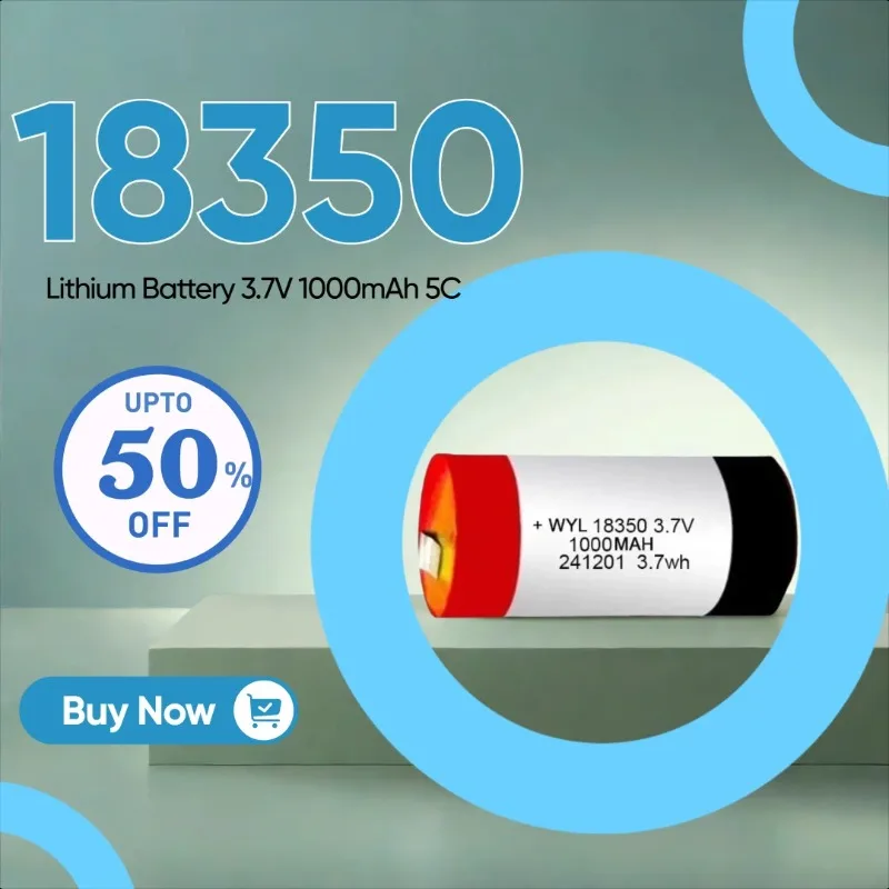 10pcs/lot 18350 Lithium Battery 3.7V 1000mAh 5C for Massage Guns, Soymilk Makers, Cameras, Teeth Cleaners - Rechargeable Battery
10pcs/lot 18350 Lithium Battery 3.7V 1000mAh 5C for Massage Guns, Soymilk Makers, Cameras, Teeth Cleaners - Rechargeable Battery