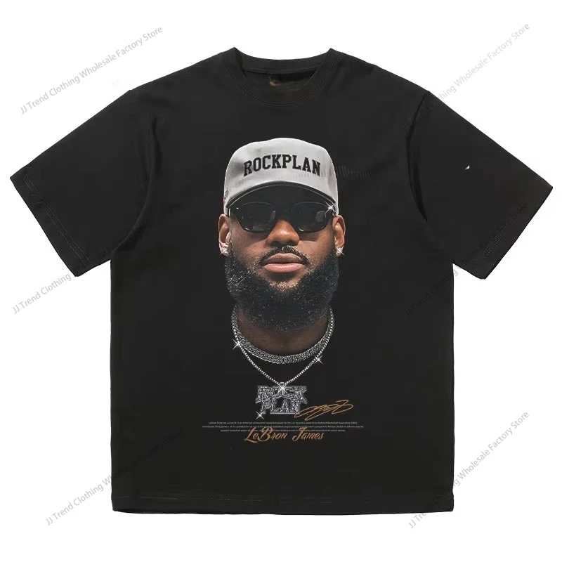 2025 Summer High-quality Men's and Women's Same James Big Head American Printed Top Niche Short-sleeved Casual Top
2025 Summer High-quality Men's and Women's Same James Big Head American Printed Top Niche Short-sleeved Casual Top