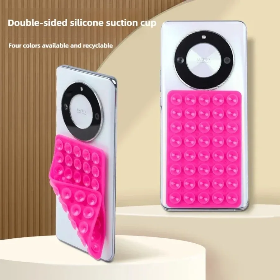 Suction Cup Phone Case Mount Double-Sided,Silicon Sticky Phone Stand for iPhone Android Selfies Hands-Free Strong Grip Holder
Suction Cup Phone Case Mount Double-Sided,Silicon Sticky Phone Stand for iPhone Android Selfies Hands-Free Strong Grip Holder