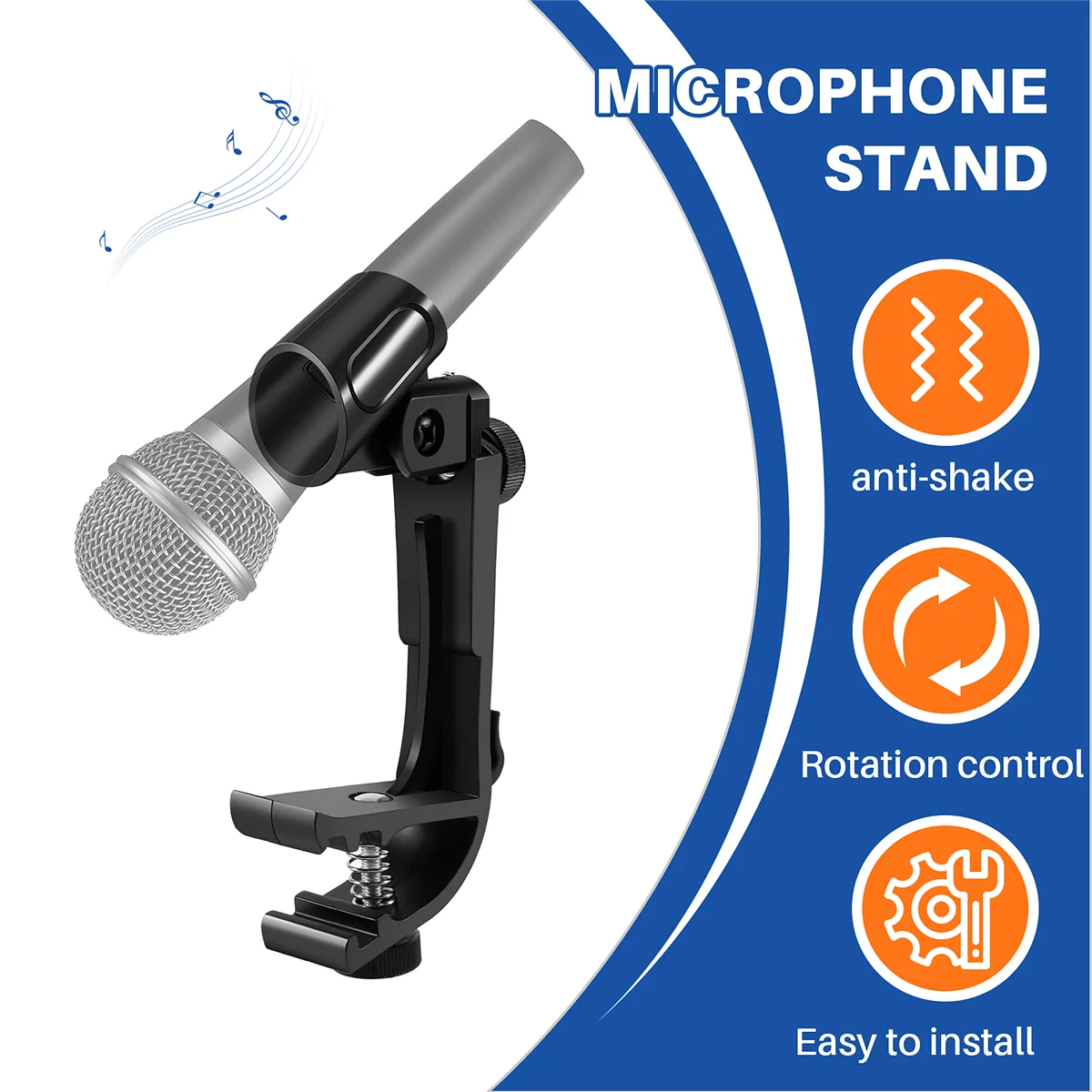 RISEN 4 Pcs Microphone Clip Drum Clip Shockproof Microphone Clip Microphone Stand Shockproof Musical Instrument Accessories
RISEN 4 Pcs Microphone Clip Drum Clip Shockproof Microphone Clip Microphone Stand Shockproof Musical Instrument Accessories