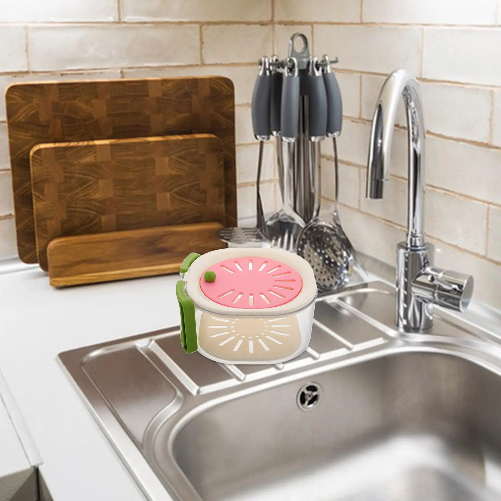 2-in-1 Fruit and Vegetable Basket with Lid Strainer Kitchen Drainage Preservation Bowl Fruit and Vegetable Drain Basket
2-in-1 Fruit and Vegetable Basket with Lid Strainer Kitchen Drainage Preservation Bowl Fruit and Vegetable Drain Basket