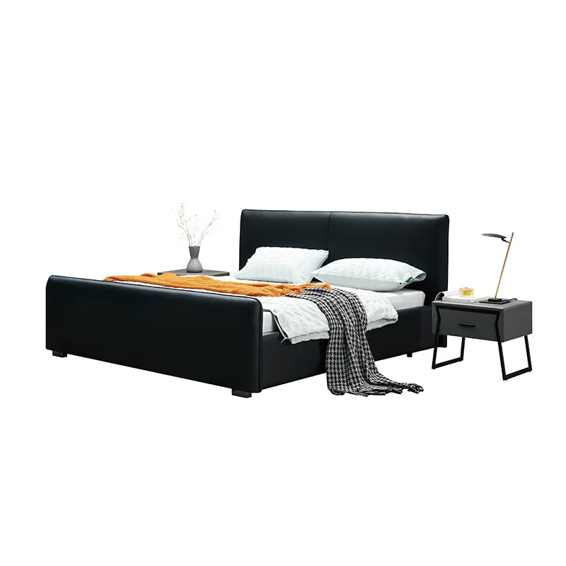 #Italian Minimalist Genuine Leather Double Bed Crafted with Premium Full-Grain Top-Layer Cowhide Soft Upholstered Structure
#Italian Minimalist Genuine Leather Double Bed Crafted with Premium Full-Grain Top-Layer Cowhide Soft Upholstered Structure