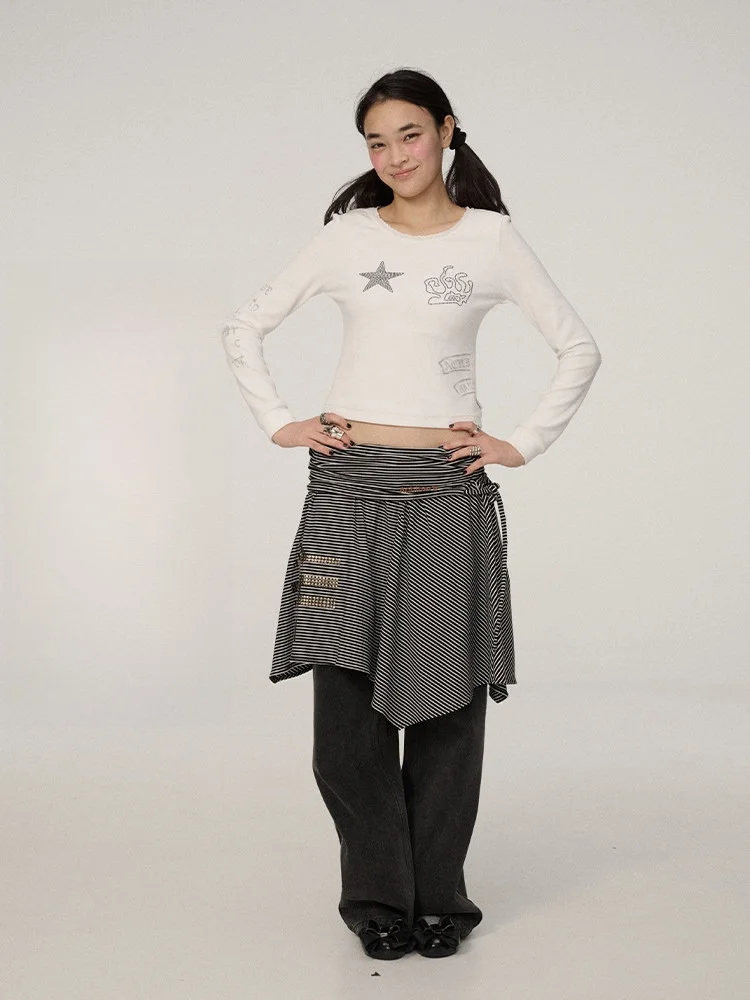 Achihara Star Sugar Short Sleeve Long T-Shirt 2026 New Style Women's Straight Cut Polyester round Neck Short Length Top
Achihara Star Sugar Short Sleeve Long T-Shirt 2026 New Style Women's Straight Cut Polyester round Neck Short Length Top
