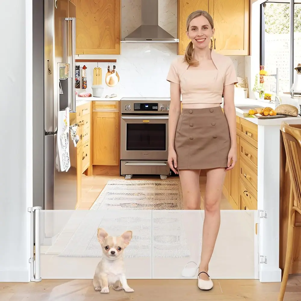 20 Tall Adjustable Dog Gate, Step-Over Design, Extends to 55 Wide, Suitable for Small Dogs, Indoor/Outdoor Use (White)
20 Tall Adjustable Dog Gate, Step-Over Design, Extends to 55 Wide, Suitable for Small Dogs, Indoor/Outdoor Use (White)