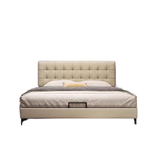 Minimal waffle ultra-thin bedside, leather bed, simple small apartment master bedroom double, flush edge storage soft bag bed
Minimal waffle ultra-thin bedside, leather bed, simple small apartment master bedroom double, flush edge storage soft bag bed