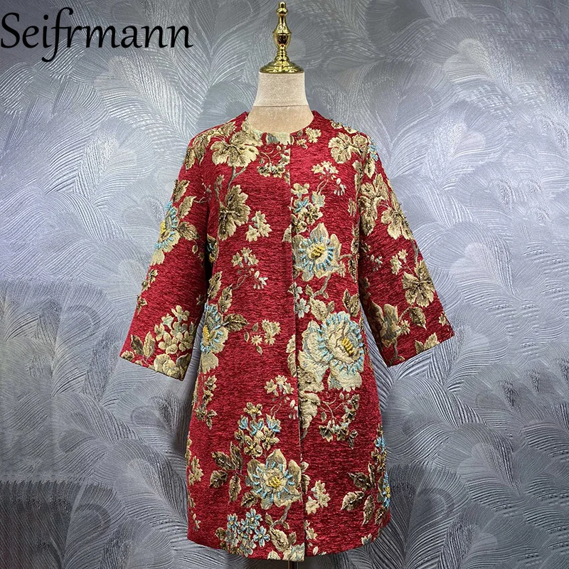 Seifrmann 2026 Summer Women's clothing New Fashionable Round Neck Long Sleeve Nail Bead Jacquard Long Coat
Seifrmann 2026 Summer Women's clothing New Fashionable Round Neck Long Sleeve Nail Bead Jacquard Long Coat