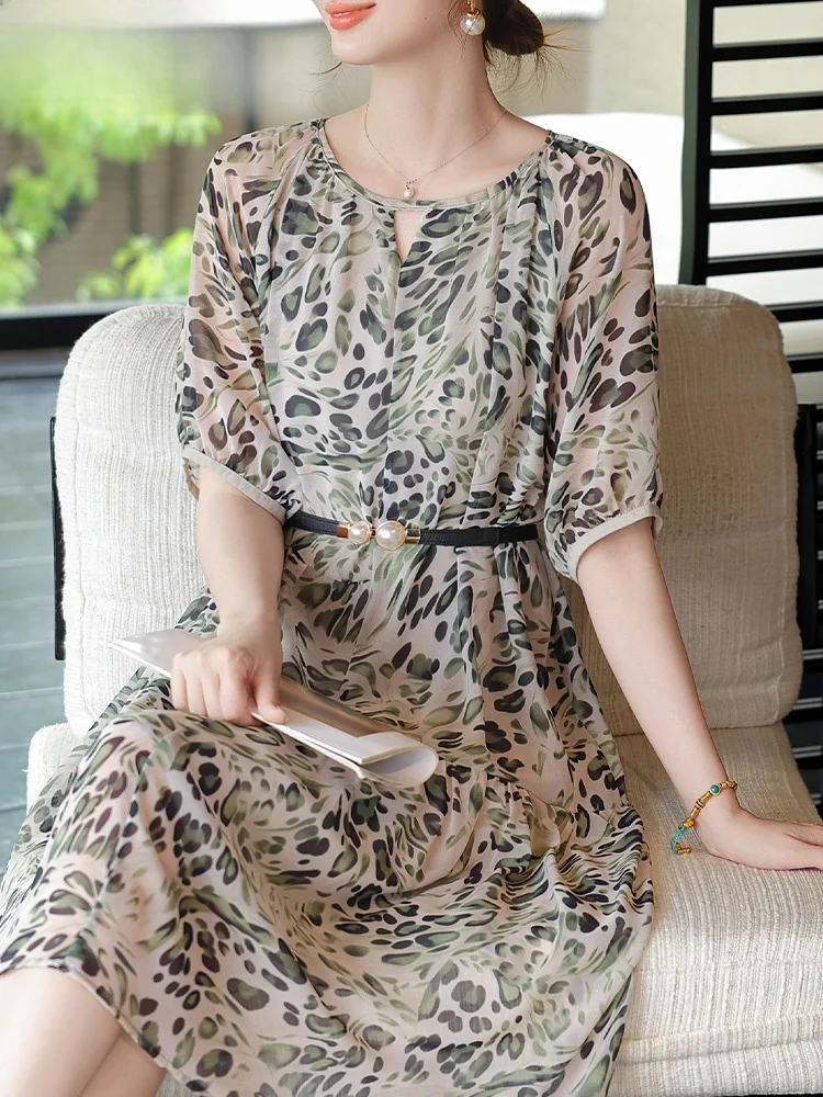 Faionable Summer Dr for Young Mothers 50 plus Women's Loose Fit Polyester Chiffon Floral Print Long Skirt Korean Sle
Faionable Summer Dr for Young Mothers 50 plus Women's Loose Fit Polyester Chiffon Floral Print Long Skirt Korean Sle