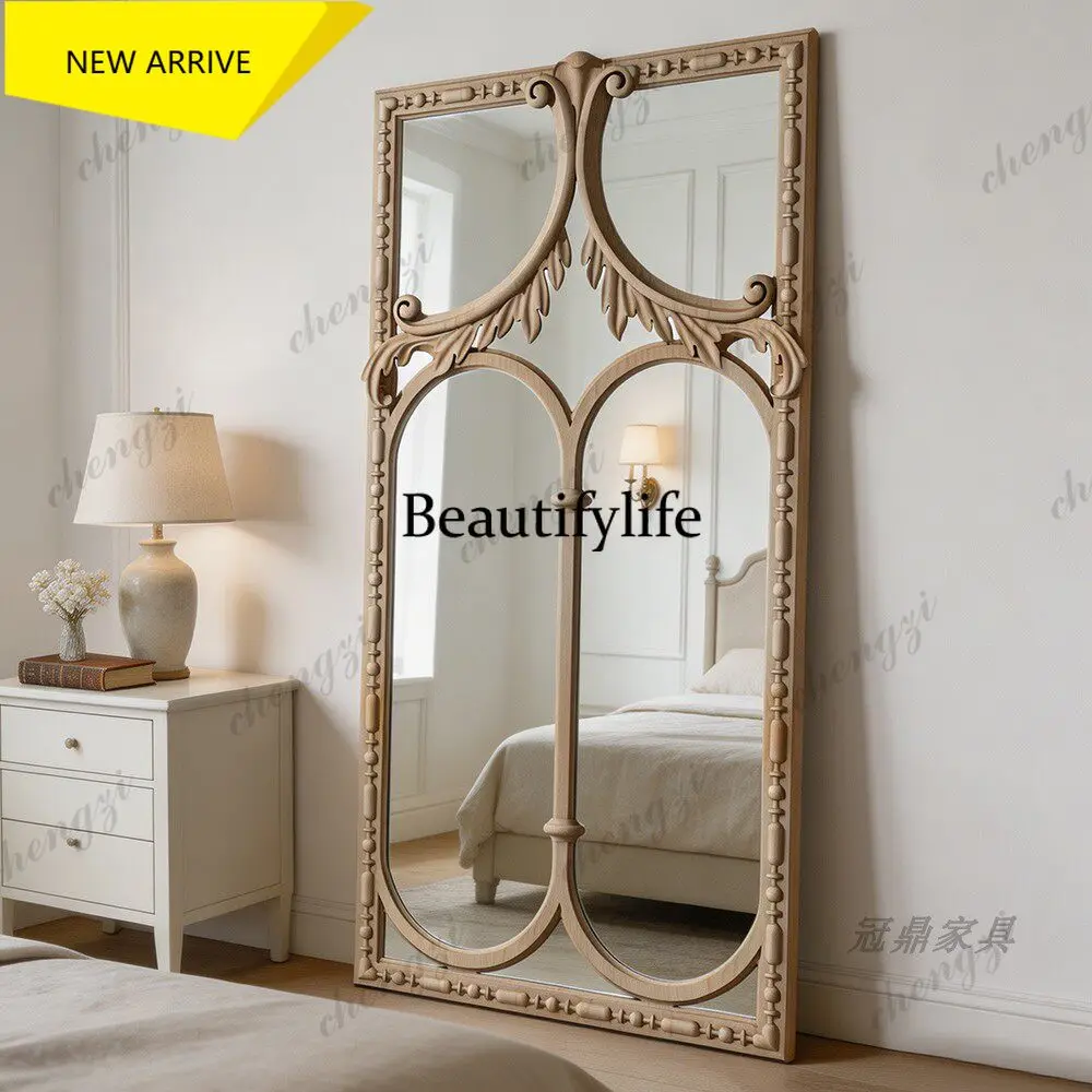 z183 French retro style corridor entrance decorative mirror American style home wall hanging full-length mirror Chinese antique
z183 French retro style corridor entrance decorative mirror American style home wall hanging full-length mirror Chinese antique