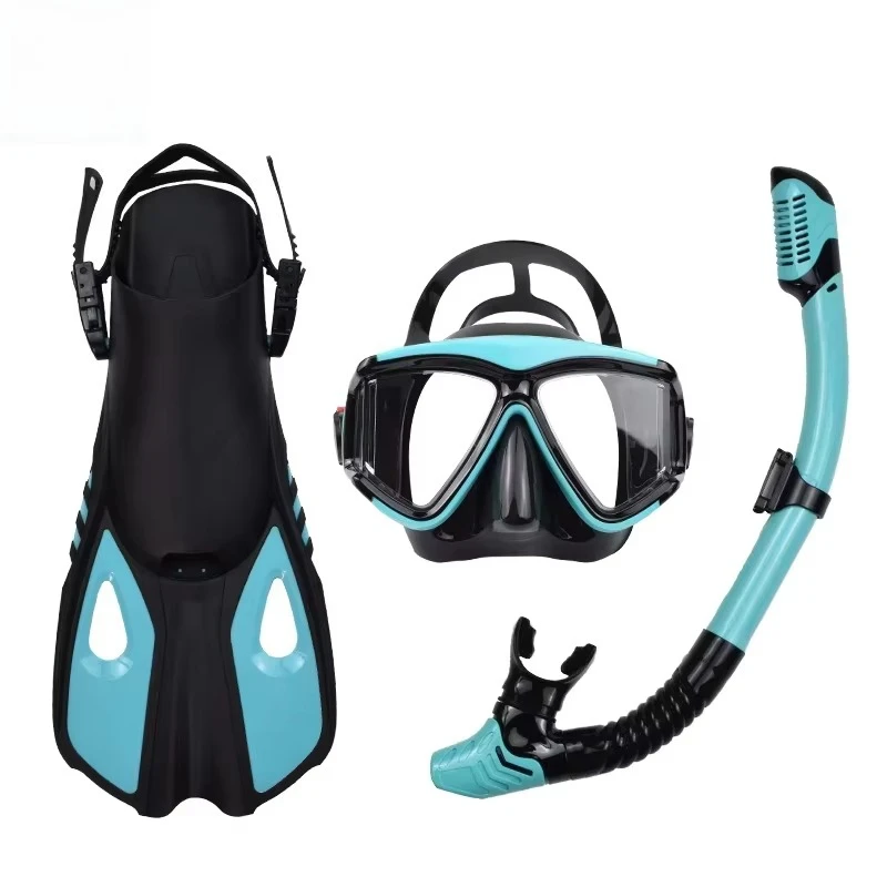 Adult diving mask and snorkeling kit with anti-asphyxiation full dry snorkel fins
Adult diving mask and snorkeling kit with anti-asphyxiation full dry snorkel fins