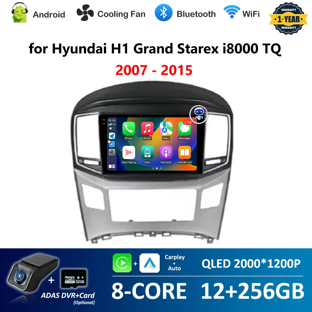 9-дюймовый беспроводной Carplay Android OS для Hyundai H1 Grand Starex i8000 TQ 2007-2015 Видео Мультимедийный плеер DSP Стерео 4G HD Экран
9-дюймовый беспроводной Carplay Android OS для Hyundai H1 Grand Starex i8000 TQ 2007-2015 Видео Мультимедийный плеер DSP Стерео 4G HD Экран