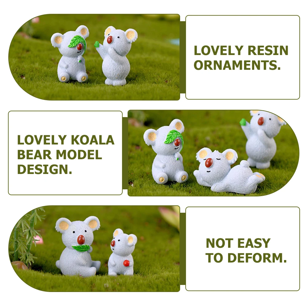 6 Pcs Resin Bear Figurines Grey Mini Landscape Decors DIY Gifts Table Ornaments Plant Accessories Gardening Supplies
6 Pcs Resin Bear Figurines Grey Mini Landscape Decors DIY Gifts Table Ornaments Plant Accessories Gardening Supplies
