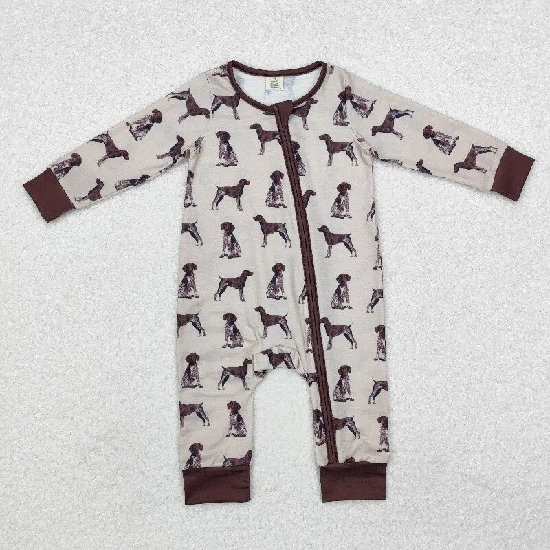 8.20y Bamboo Puppy Brown Zipper Long Sleeve Romper for Baby Boys Winter Romper Wholesale Boutique
8.20y Bamboo Puppy Brown Zipper Long Sleeve Romper for Baby Boys Winter Romper Wholesale Boutique