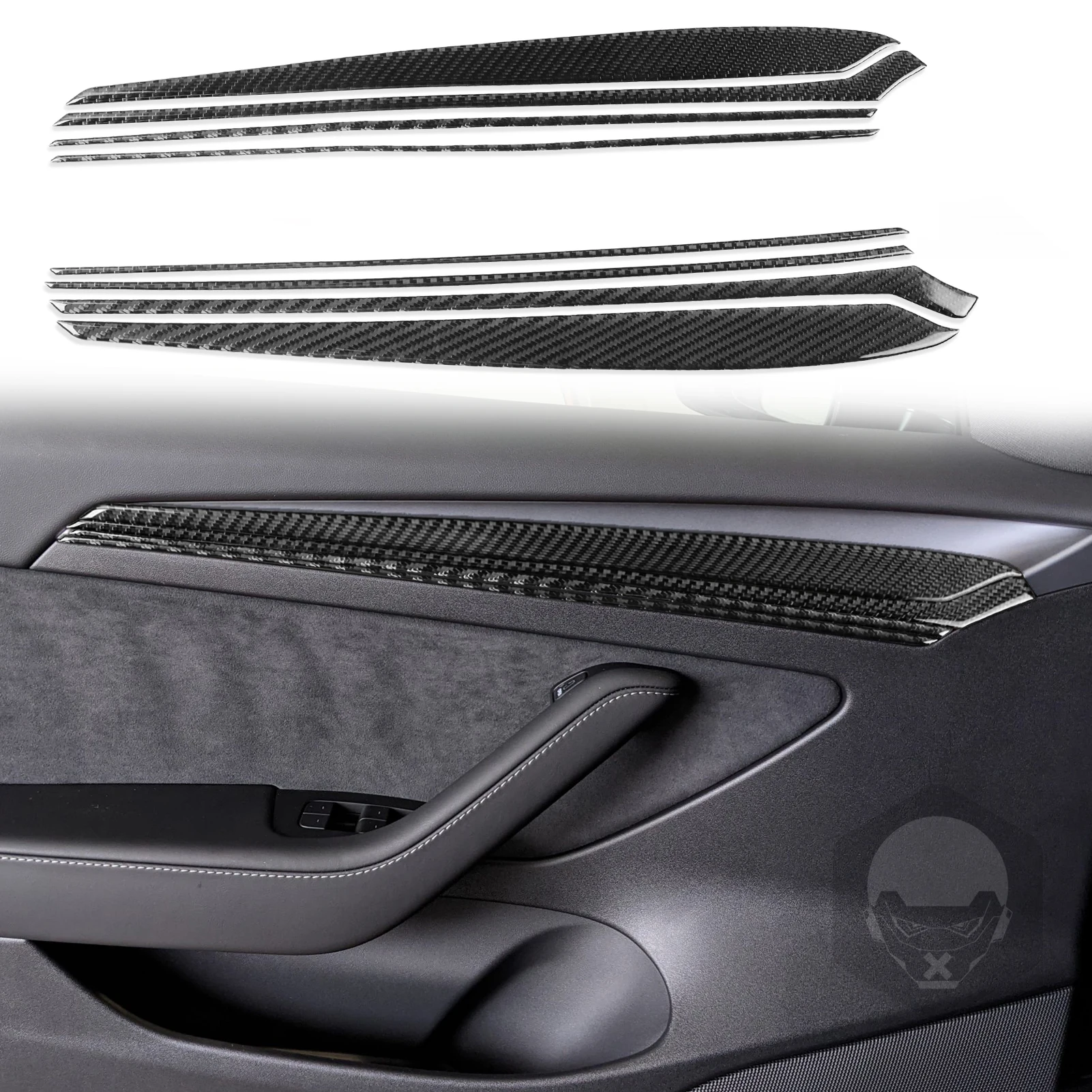 For Tesla Model Y 2020-2023 Model 3 17-22 Refit Carbon Fiber Car Interior Door Panels Accessories Trim Sticker
For Tesla Model Y 2020-2023 Model 3 17-22 Refit Carbon Fiber Car Interior Door Panels Accessories Trim Sticker