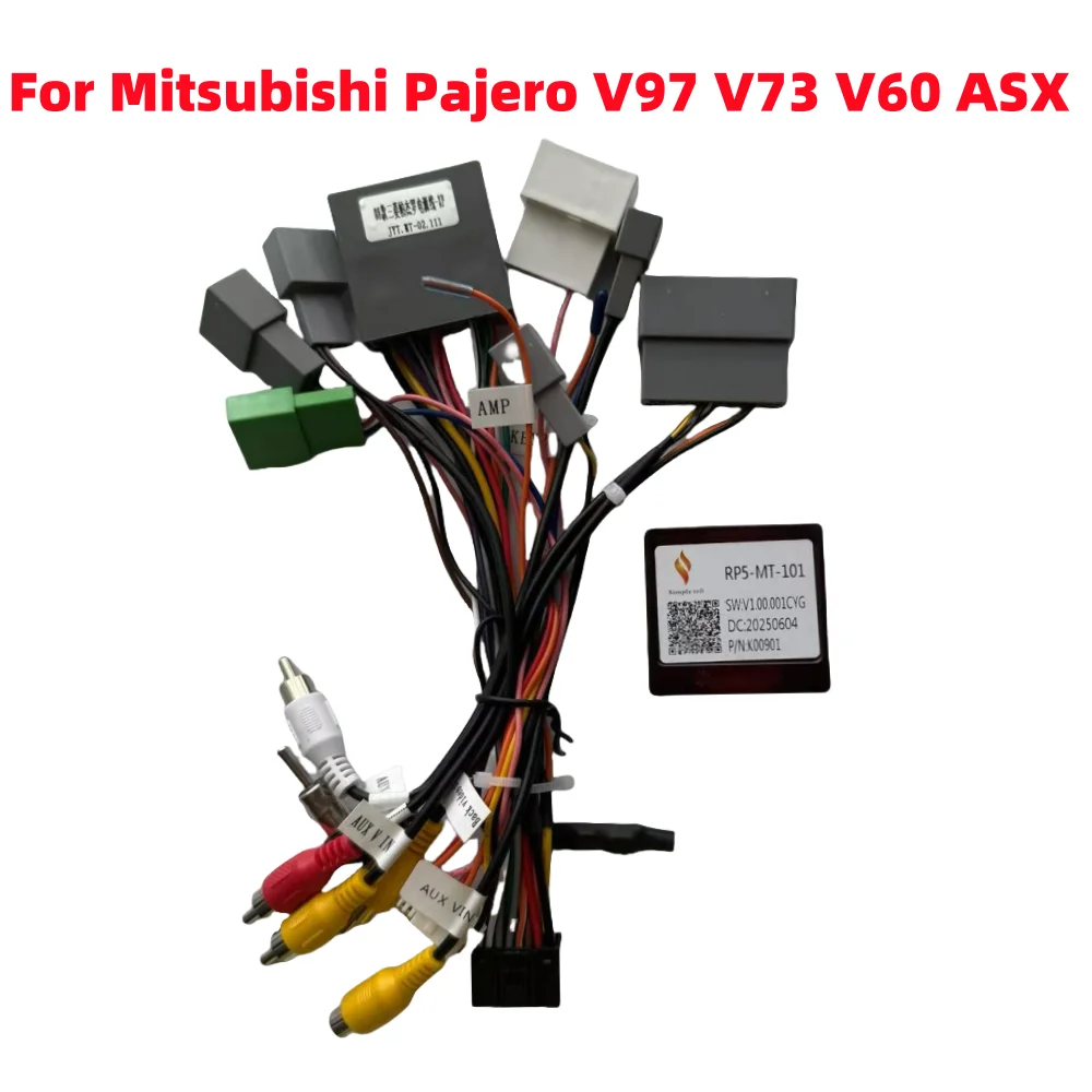 16-контактный автомобильный жгут проводов, адаптер для Mitsubishi Pajero V97 V73 V60 ASX Outlander RP5-MT-101, декодер Canbus Box
16-контактный автомобильный жгут проводов, адаптер для Mitsubishi Pajero V97 V73 V60 ASX Outlander RP5-MT-101, декодер Canbus Box
