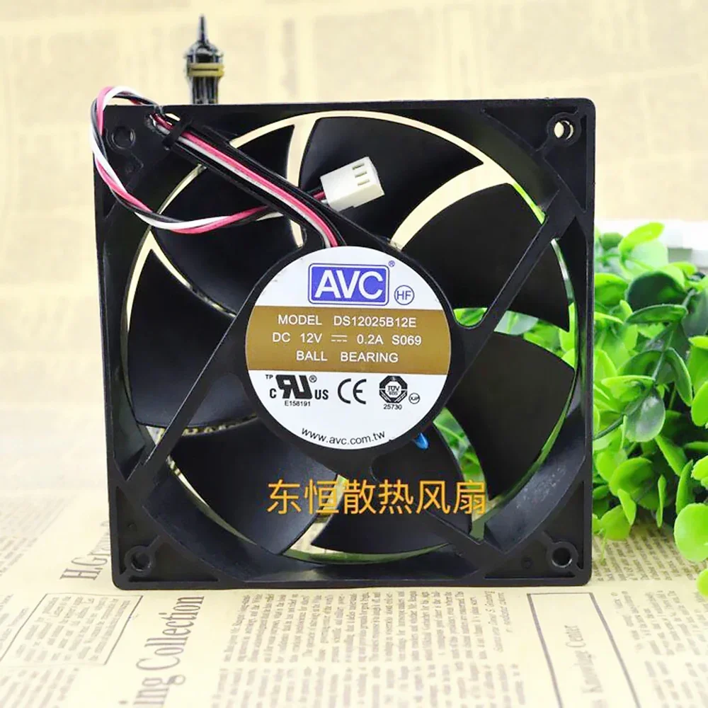 For AVC DS12025B12E 120*120*25 mm chassis power CPU computer cooling fan 4P pwm tempreture controller
For AVC DS12025B12E 120*120*25 mm chassis power CPU computer cooling fan 4P pwm tempreture controller