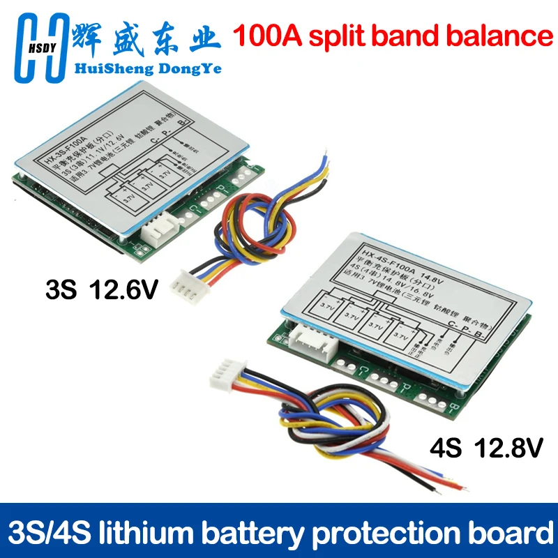 Three-string Four-string 12.6V 14.8V Lithium Battery Protection Board 3S 4S Series 11.1V Polymer 12V 100A Split Belt Equilibrium
Three-string Four-string 12.6V 14.8V Lithium Battery Protection Board 3S 4S Series 11.1V Polymer 12V 100A Split Belt Equilibrium