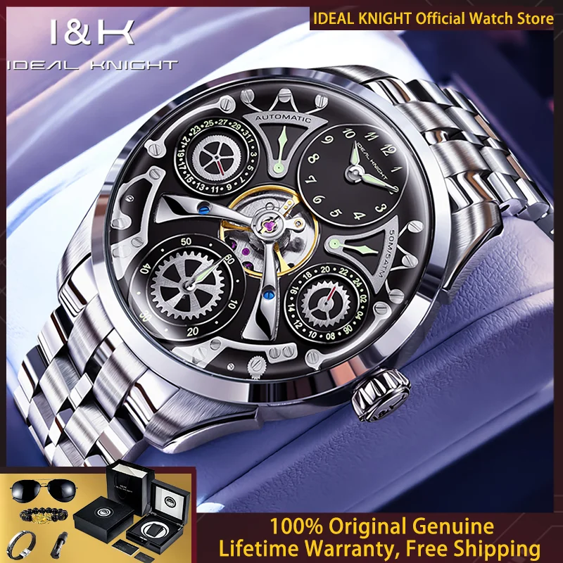 IDEAL KNIGHT 6820 Men Watch Luxury High Quality Hollow Flywheel Men Watch Top Fashion All Automatic Mechanical Men Gift Watch
IDEAL KNIGHT 6820 Men Watch Luxury High Quality Hollow Flywheel Men Watch Top Fashion All Automatic Mechanical Men Gift Watch