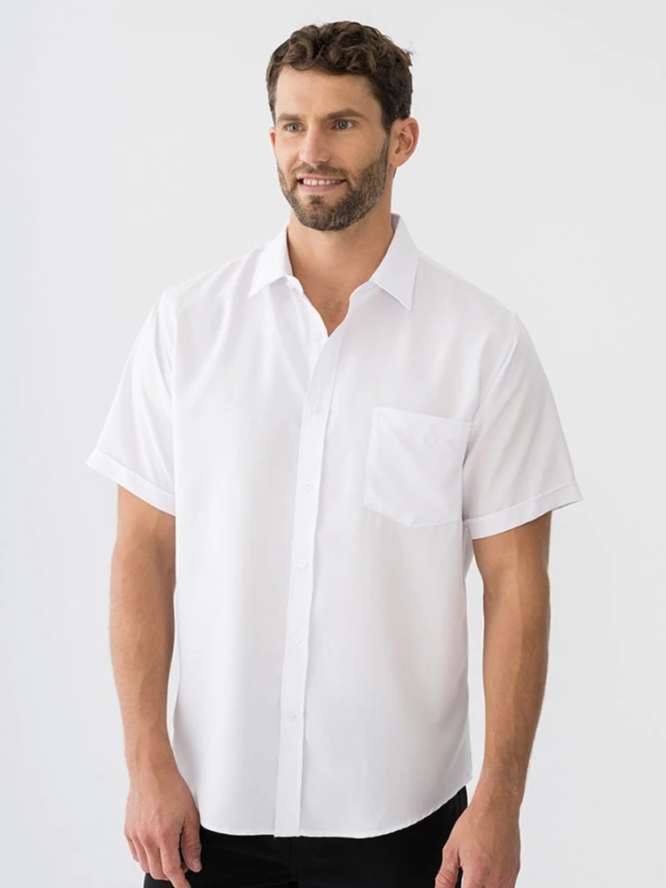 Men's Cotton Breathable Summer Business Casual Short Sleeve Shirt Fashionable Urban Style Standard Fit Lightweight Color
Men's Cotton Breathable Summer Business Casual Short Sleeve Shirt Fashionable Urban Style Standard Fit Lightweight Color