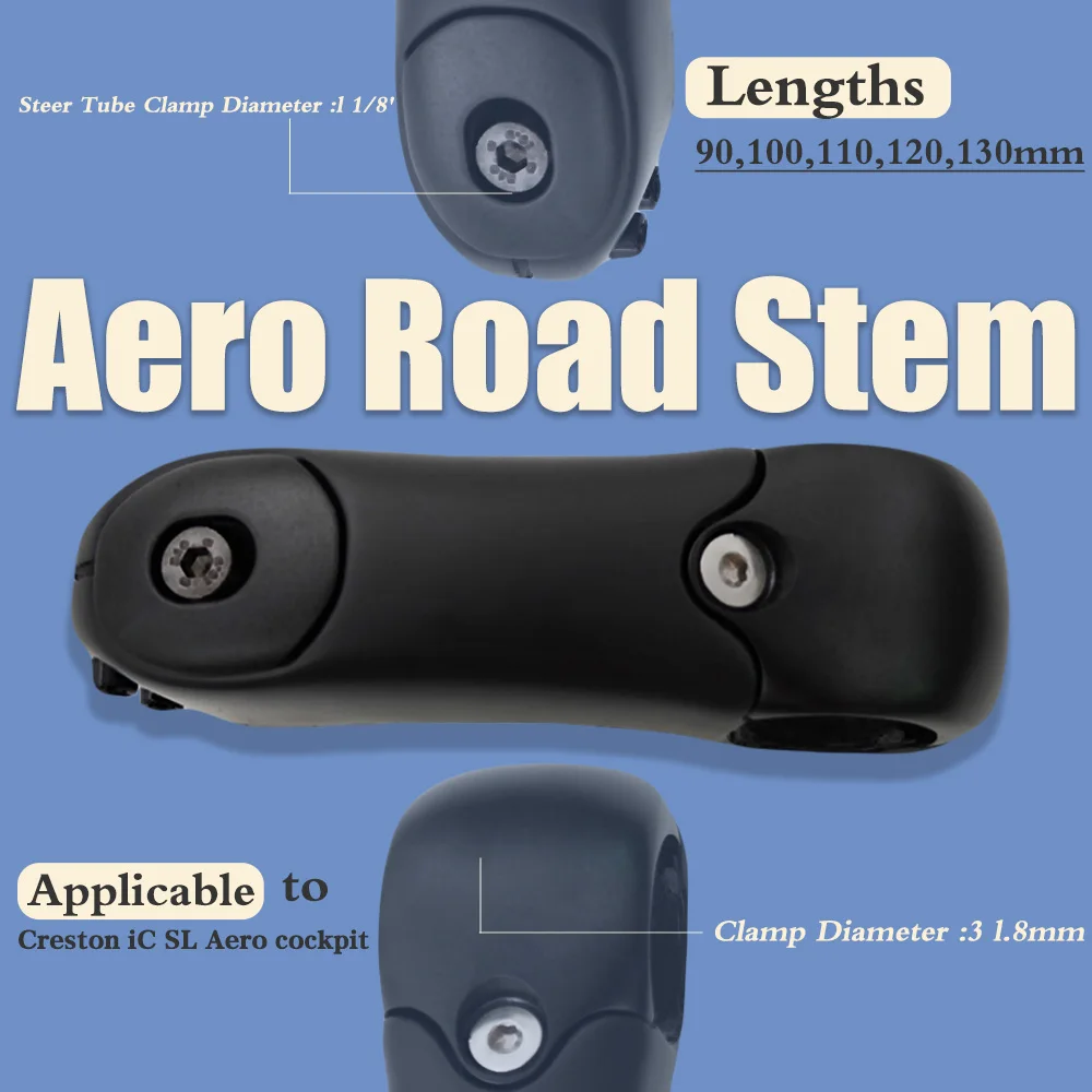 EN--Aero Road Stem T1000 Carbon 31.8mm Handlebar Clamp 3-Degree Adjust,suitable for road handlebars and bicycle handlebar stems
EN--Aero Road Stem T1000 Carbon 31.8mm Handlebar Clamp 3-Degree Adjust,suitable for road handlebars and bicycle handlebar stems