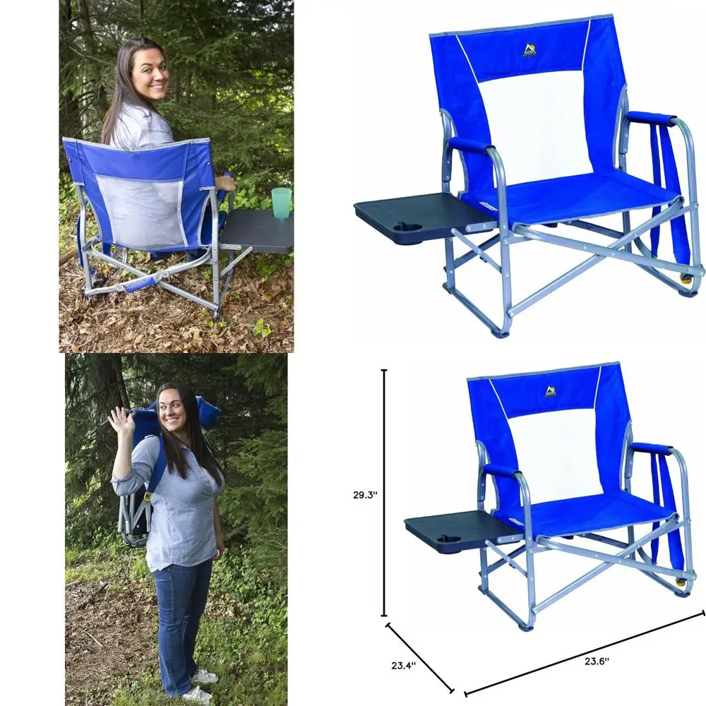 Compact Lightweight Folding Outdoor Chair with Side Table for Camping
Compact Lightweight Folding Outdoor Chair with Side Table for Camping
