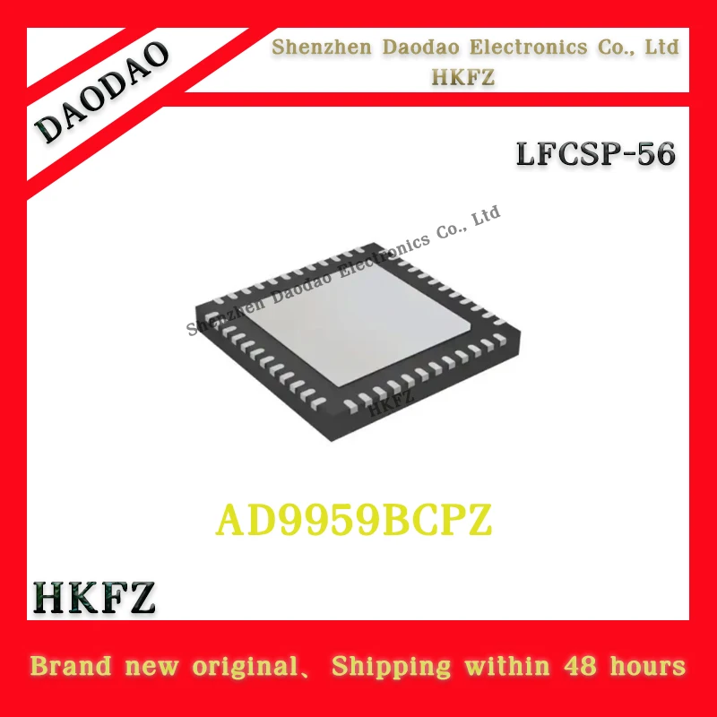 AD9959BCPZ AD9959 REEL7 LFCSP-56 Digital Synthesizer DDS Chip IC New Original
AD9959BCPZ AD9959 REEL7 LFCSP-56 Digital Synthesizer DDS Chip IC New Original