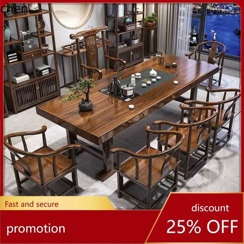 HXL Large Tea Table and Chair Set New Chinese Zen Style Kung Fu Tea Brewing Table Office Tea Set Integrated
HXL Large Tea Table and Chair Set New Chinese Zen Style Kung Fu Tea Brewing Table Office Tea Set Integrated