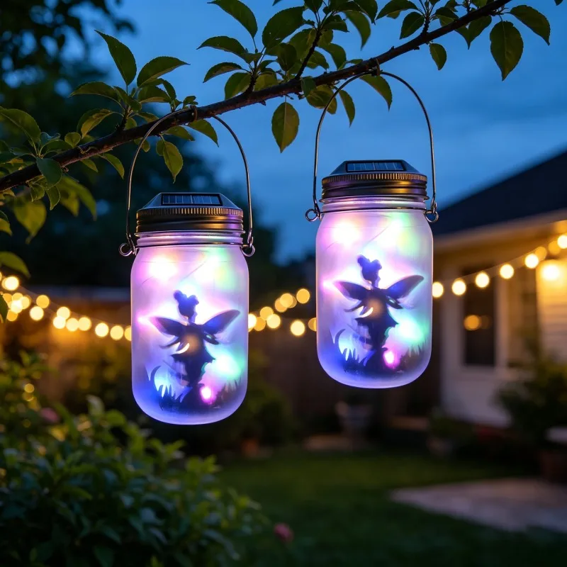 Solar Mason Jar Light IP65 Waterproof Metal Hanging Standing Solar Lamp Fairy Lights Garden Ornament for Patio Lawn
Solar Mason Jar Light IP65 Waterproof Metal Hanging Standing Solar Lamp Fairy Lights Garden Ornament for Patio Lawn