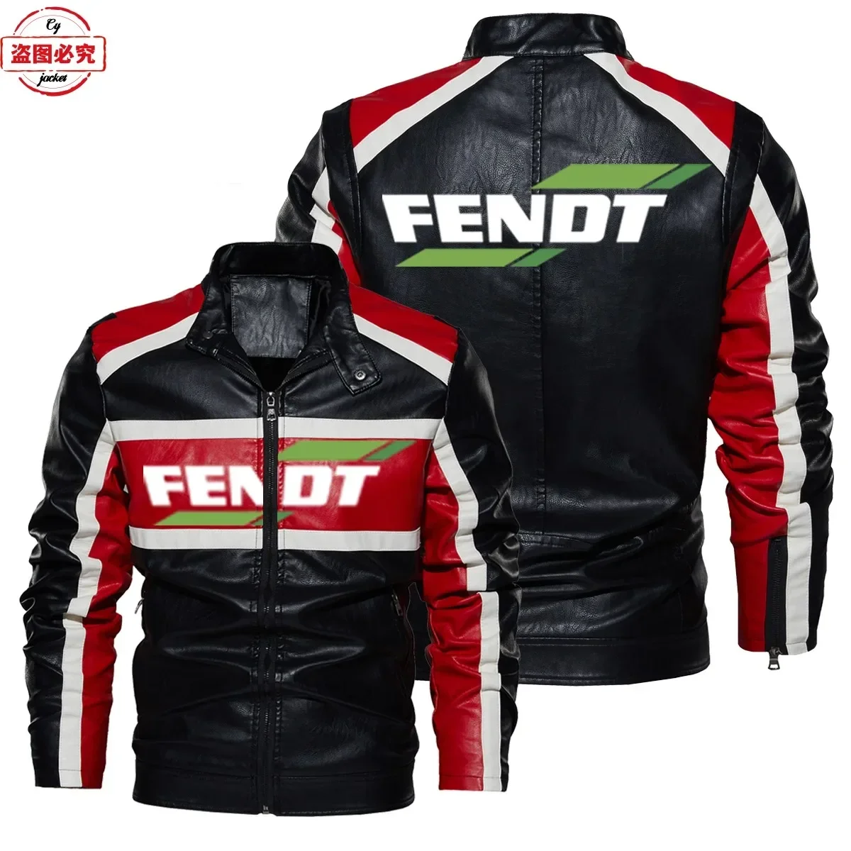 Fendt Tractor Logo Printed Team Workwear Retro Washed PU Leather Jacket Men's Contrasting Leather Jacket European Sizes
Fendt Tractor Logo Printed Team Workwear Retro Washed PU Leather Jacket Men's Contrasting Leather Jacket European Sizes