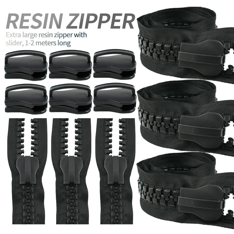 1-2M 30# Extra Large Resin Zipper+Slider Down Tent Closure Zippers Sport Clothes Replace Zips Repair Kits DIY Sewing Accessories
1-2M 30# Extra Large Resin Zipper+Slider Down Tent Closure Zippers Sport Clothes Replace Zips Repair Kits DIY Sewing Accessories
