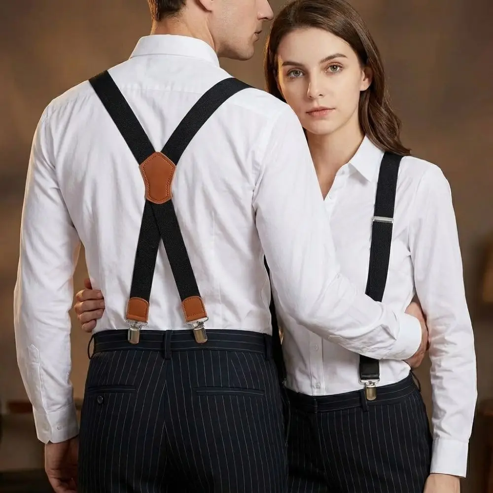 4 Clips Men's Wear Suspenders Corn Pattern Buckle Adjustable Clip-On Suspenders Breathable Fabric X Back Suspenders
4 Clips Men's Wear Suspenders Corn Pattern Buckle Adjustable Clip-On Suspenders Breathable Fabric X Back Suspenders