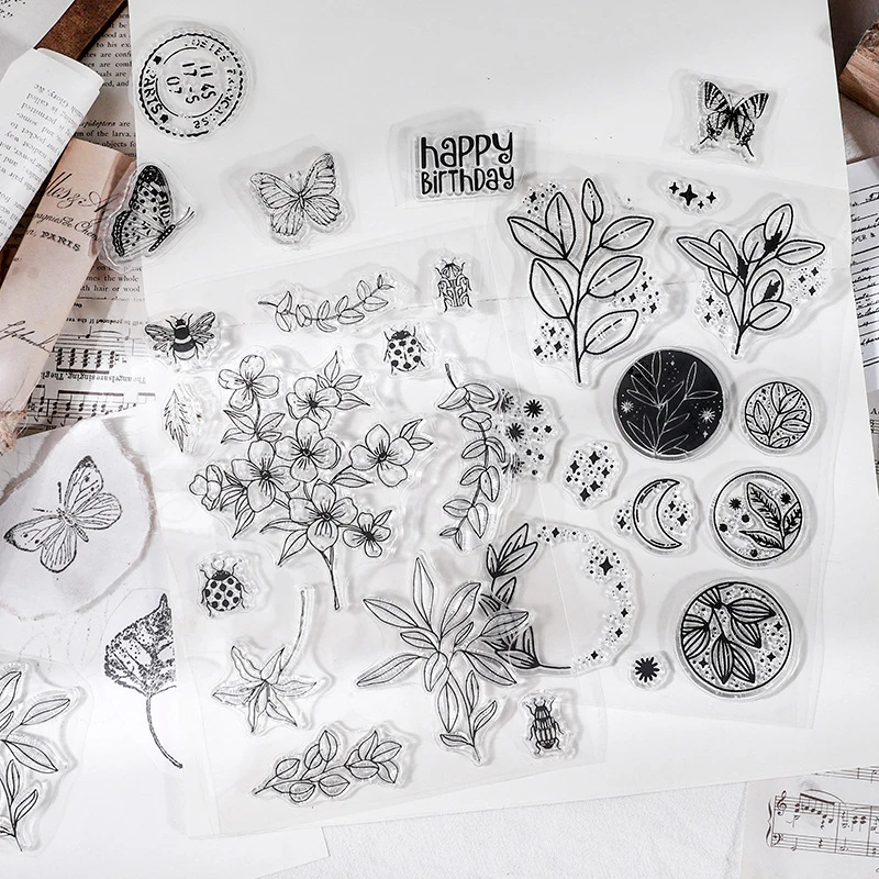 Vintage Clear Silicone Stamps, Letters Numbers Plants Landscape Postmark, Journal Diary Collage Decor Stamps
Vintage Clear Silicone Stamps, Letters Numbers Plants Landscape Postmark, Journal Diary Collage Decor Stamps