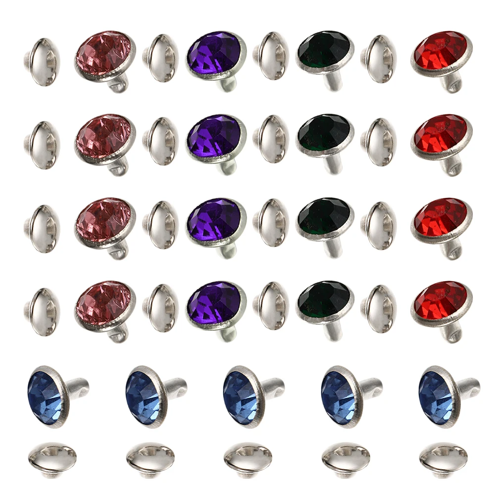 100pcs Colorful Rhinestone Rivets Mixed Colors Decorative for Bag Clothing Craft Elegant Design Material
100pcs Colorful Rhinestone Rivets Mixed Colors Decorative for Bag Clothing Craft Elegant Design Material