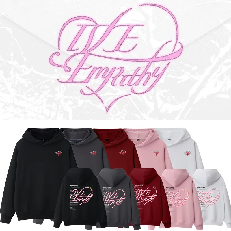 Empathy IVE Album Hoodie Women's Loose Fit Long Sve Printed Cotton Sweatirt Autumn Winter Gold Autumn Zhang ng Set
Empathy IVE Album Hoodie Women's Loose Fit Long Sve Printed Cotton Sweatirt Autumn Winter Gold Autumn Zhang ng Set