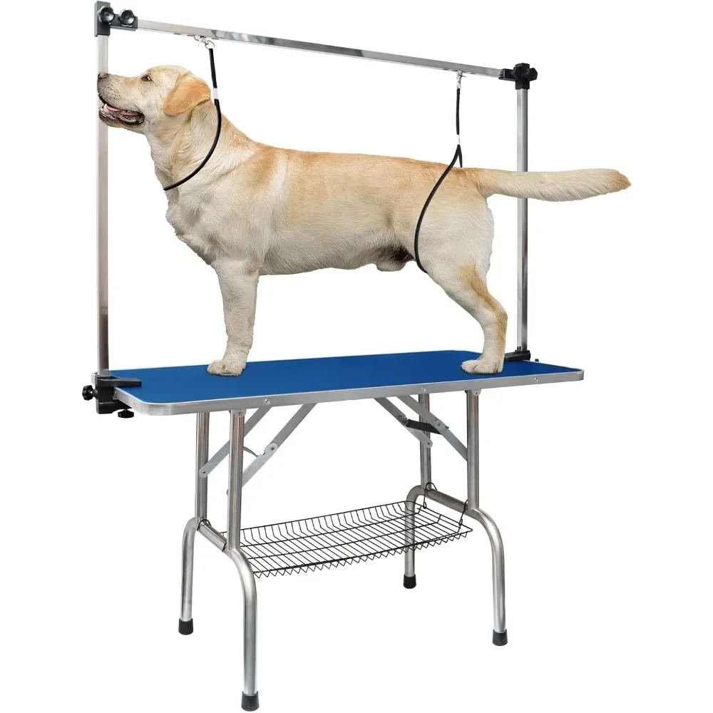 LOVMOR 46 Inch Dog Grooming Table,Adjustable Home Pet Grooming Tables with Arm/Noose/Mesh Tray
LOVMOR 46 Inch Dog Grooming Table,Adjustable Home Pet Grooming Tables with Arm/Noose/Mesh Tray