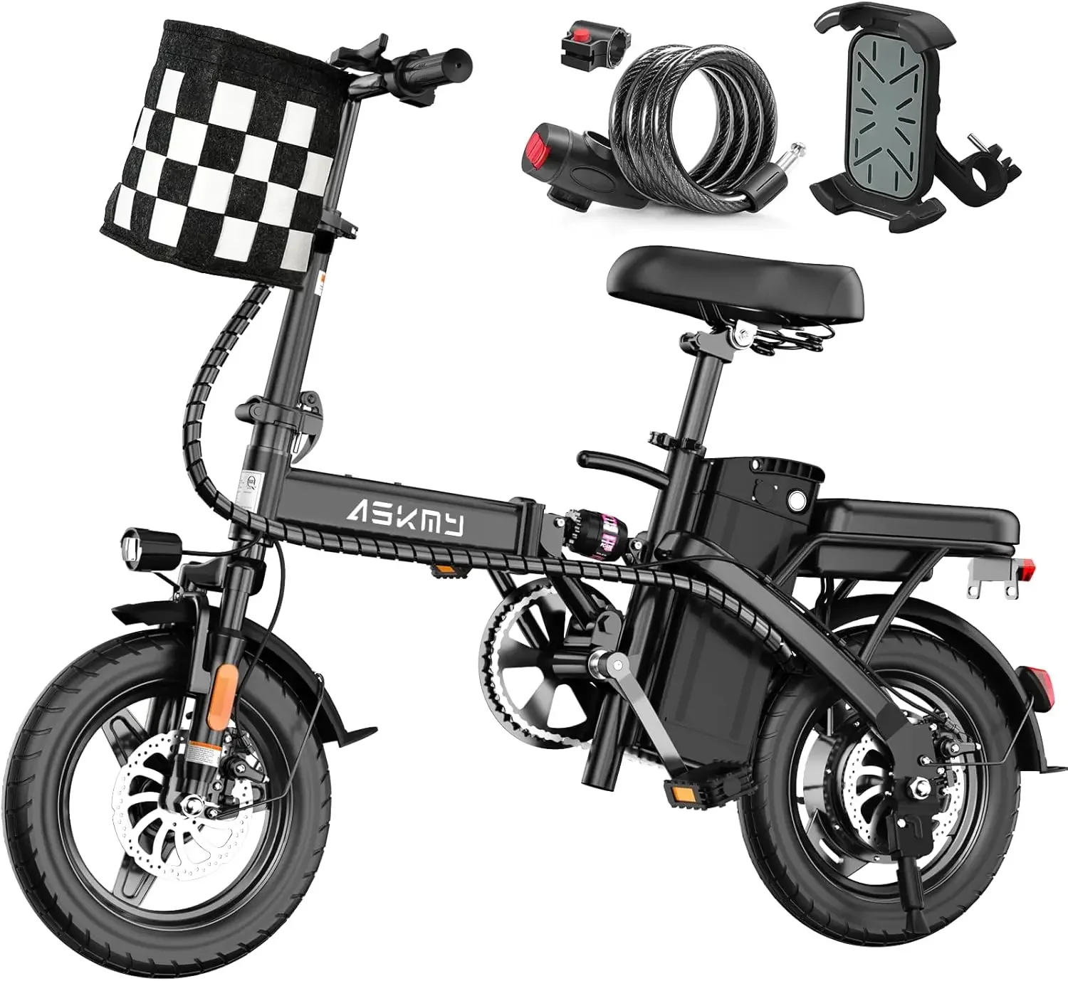 Foldable Electric Bike for Adults and Teens, 700W Peak Motor Ebike with 30-60 Miles PAS Range, 14" Folding Mini E Bike for Commu
Foldable Electric Bike for Adults and Teens, 700W Peak Motor Ebike with 30-60 Miles PAS Range, 14" Folding Mini E Bike for Commu