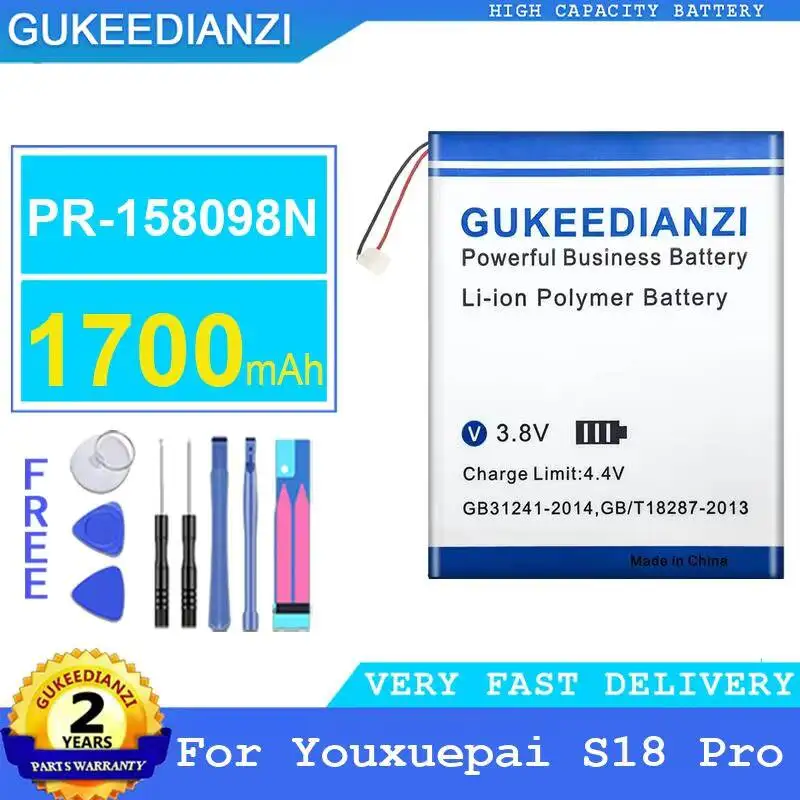High Compatibility For Youxuepai S18 Pro 1700mAh Tablet Battery PR-158098N
High Compatibility For Youxuepai S18 Pro 1700mAh Tablet Battery PR-158098N