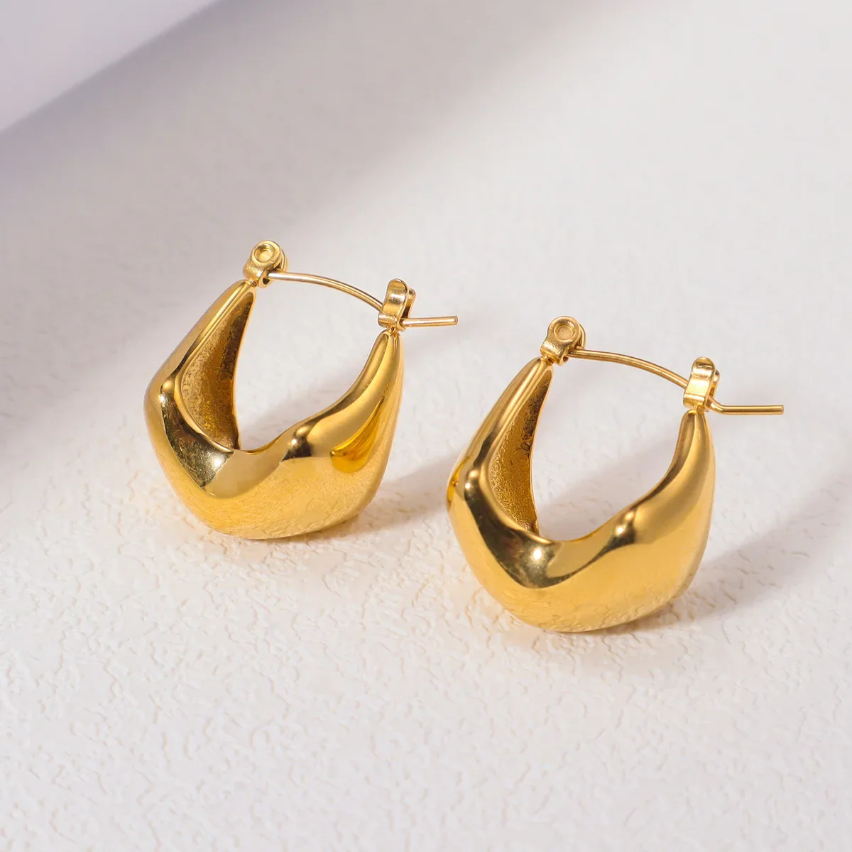2025 Trends Irregular Geometric Shape Hoop Earrings Gold Color Stainless Steel Earrings for Woman Jewelry Gifts
2025 Trends Irregular Geometric Shape Hoop Earrings Gold Color Stainless Steel Earrings for Woman Jewelry Gifts